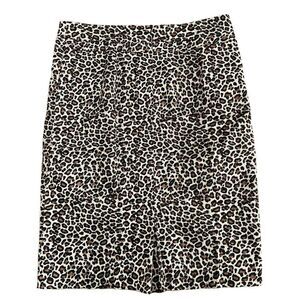 Chico’s 0.5‎ Leopard Cheetah Print Stretch Pencil Skirt